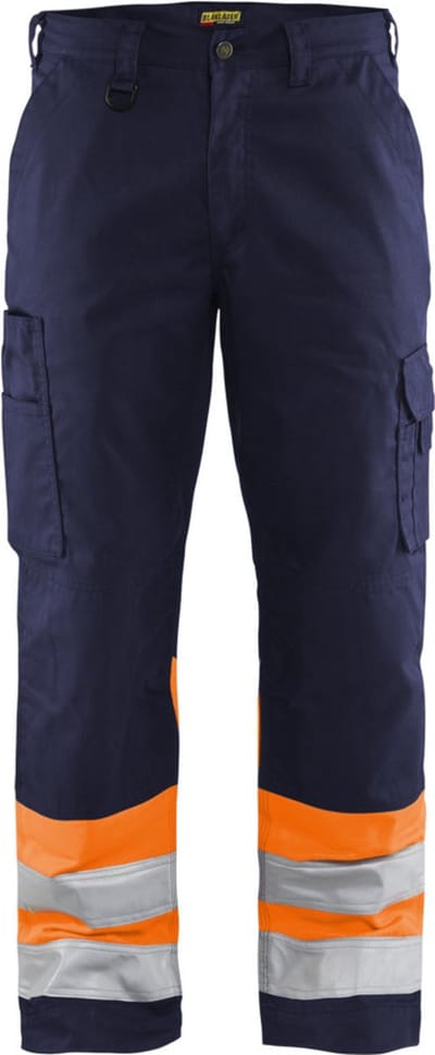 Blaklader Werkbroek High Vis 1564-1811 - Marineblauw/Oranje - C48