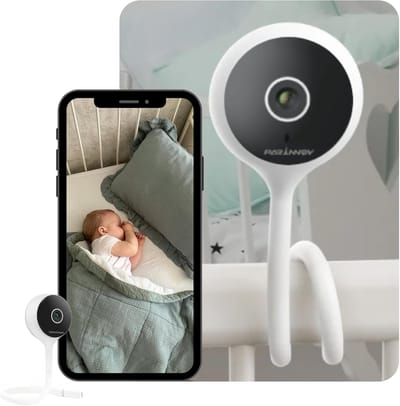 3MP Video Babyfoon met WiFi, Huildetectie, Nachtzicht en Temperatuurmonitoring