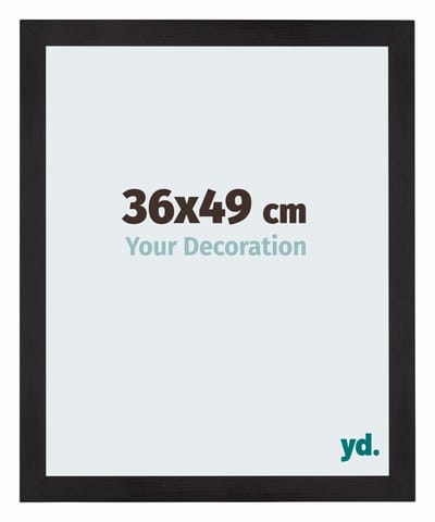 Your Decoration - Puzzellijst 36x49 cm - Zwart Houtnerf - Puzzellijst 500-1000 stukjes - MDF Fotolijst - Mura