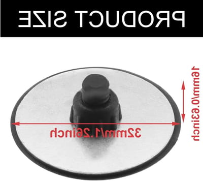 Blindstop 32mm Achterruitenwisser Deksel - Bevestigingsschroeven - Decoratief Achterruitenwisser Glas Deksel - Achterruit Deksel - Achterklep