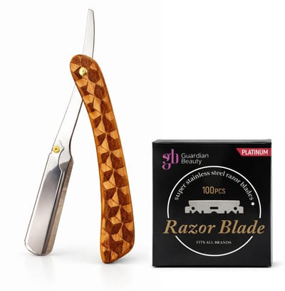 Guardian Beauty Scheermes - Roestvrij Staal - Shavette - Met 50 stuks GB Platinum Halve Mesjes