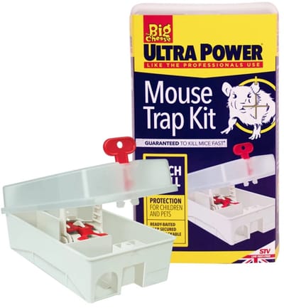 The Big Cheese - Ultra Power Muizenvallen Kit - Kant-en-Klare Muizenval met Lokaas - Veilig & Herbruikbaar - Binnen & Buiten Gebruik