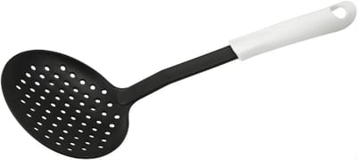 DnA® Spatel - Zeef - Schuimspaan - Zwart/Wit - 34cm x 4cm x 9cm