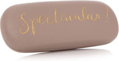 Chique Glamoureuze Brillenhoes met Gouden Details, Geschikt voor Diverse Brillen
