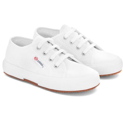 Superga Kinderen/Kinderen 2750 Jcot Leather Trainers (Wit)