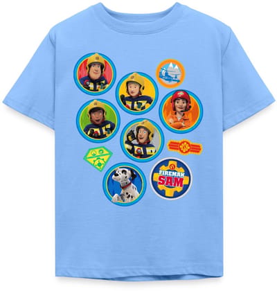 Brandweerman Sam™ Brandweer Team Embleem Ontwerp T-Shirt Kinderen