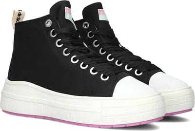 Scotch & Soda Iris Hoge sneakers - Dames - Zwart - Maat 41