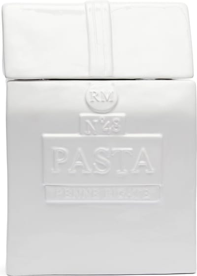 Riviera Maison Voorraadpot met deksel, Vershoudpot Pasta - Pasta Storage Jar - Wit - Porselein
