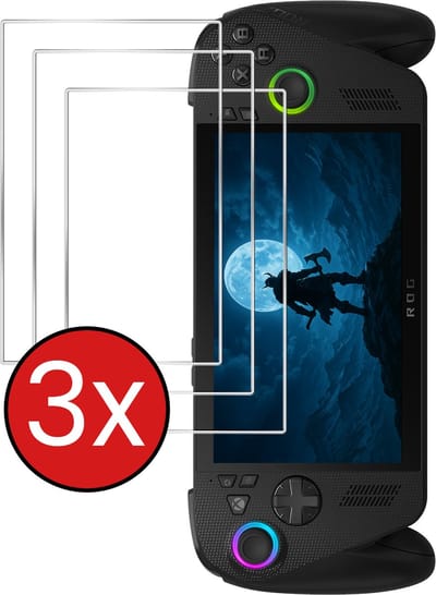 Screenprotector Geschikt voor Xbox Ally X Screenprotector Tempered Glass Screen Protector Gehard Glas - 3 PACK