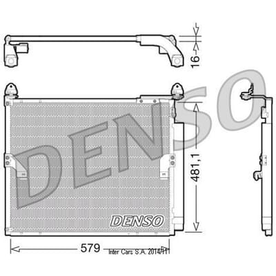 Condensator, airconditioning DENSO DCN50019