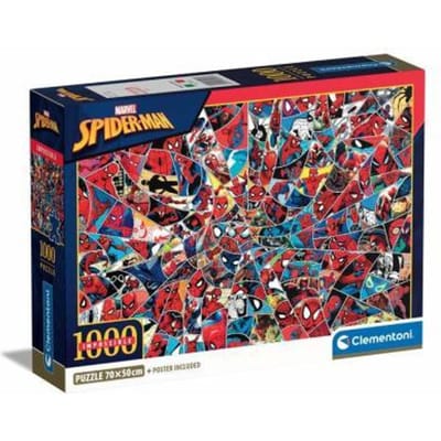 Clementoni - Puzzel - Marvel Spiderman - 1000 stukjes - Impossible - vanaf 14 jaar