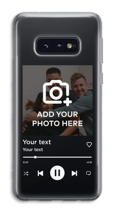 Gepersonaliseerd - Case Company® - Hoesje geschikt voor Samsung Galaxy S10e hoesje - Music Player - Soft Cover Telefoonhoesje - Bescherming aan alle Kanten en Schermrand