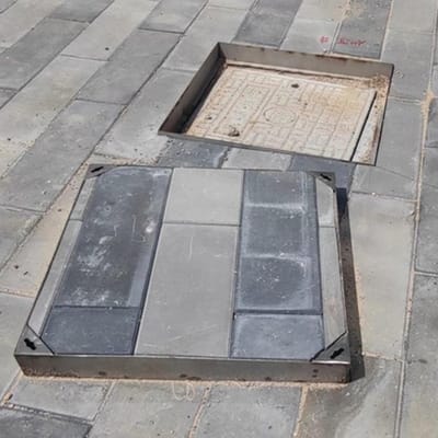 RVS Putdeksel - Riooldeksel Vierkant - Oprit Afdekken - Zwaar Belastbaar - 3 Ton Draagkracht - Zilver
