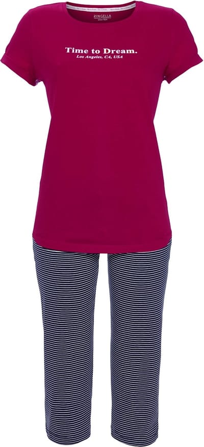 Katoenen Ringella pyjama rood - Rood - Maat - 48
