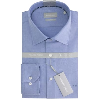 Slim fit shirt met 3 plooien Michael Kors 3D Dobby