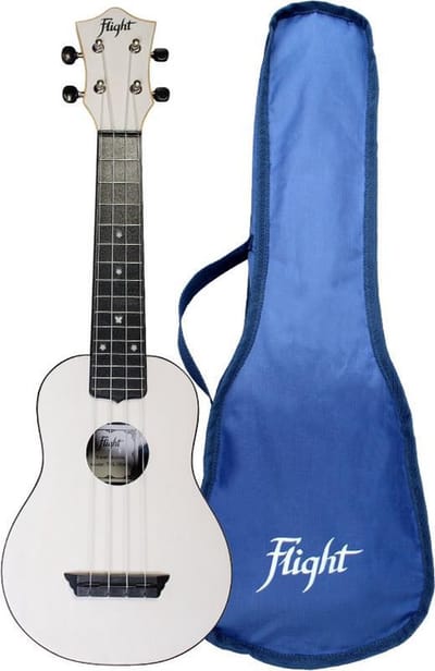 Flight Sopraan Ukelele - Travel Series - Wit - TUS35WH