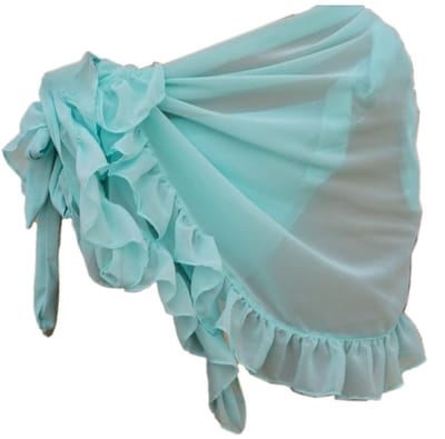 ZEYNOMAX- Strandwrap met paddenstoelrand - Zomer Badmode - Pareo - Lichtgewicht - Zonnebescherming - Afmetingen 50x140 cm - 19 Kleuren beschikbaar - Sarong