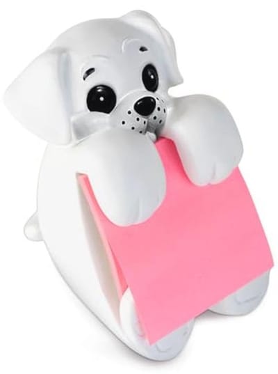 Hond Vormige Sticky Note Dispenser voor Bureau - Notitiehouder voor Kantoor en Thuis