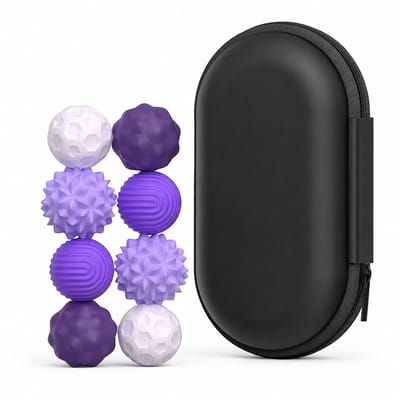 Magnetische fidgetballetjes– 8 stuks sensorische balletjes - paars