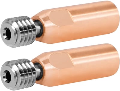 Golden crown - Heatbreak Keel - Titanium en Koperlegering - Hoge Temperatuur Weerstand - 4mm - Geschikt voor Ender 3 - 3D Printer Hotend