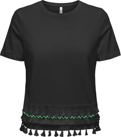 ONLY - ONLFILIPPA LIFE S/S TASSEL TOP JRS - Dames - Blouses