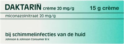 DAKTARIN crème tegen voetschimmel - effectieve anti-schimmel behandeling - 1 x 15 gr