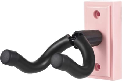 Gitaar Wandhouder - Gitaarhaak Hanger - Gitaar Opbergen - Met Siliconen Bekleding - 14.8 x 10 x 4.2 cm - Zwart