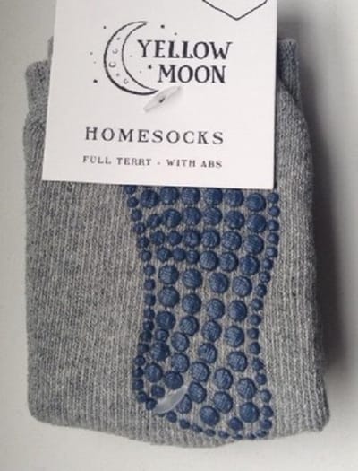 Antislip kindersokken van katoen – Light grey melange – 18-19