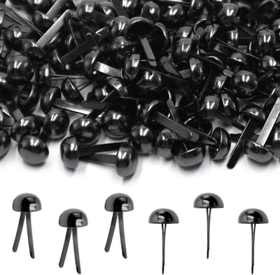 Patroonklemmen met ronde kop, 400 stuks, ideaal voor het bevestigen van papier, kaarten en scrapbooking accessoires