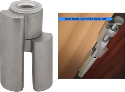 Deur Stopper - Deur Pin - Deur Beschermen - Bumperloos Ontwerp - 3-4.5 Inch - Satin Nickel