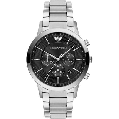 Emporio Armani Archetipo Mannen Horloge 43 mm Zilverkleurig