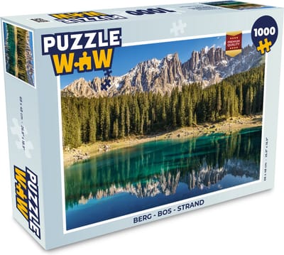 Puzzel Berg - Bos - Strand - Legpuzzel - Puzzel 1000 stukjes volwassenen