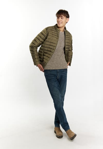 Mo licht gewatteerd jack Heren militaire olijf