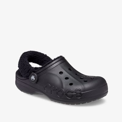Crocs Baya Lined Fuzz Strap dames klompen zwart - Maat 36/37 - Clogs