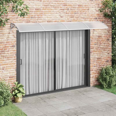 vidaXL - Deurluifel - Grijs - 350x100 - cm - Polycarbonaat