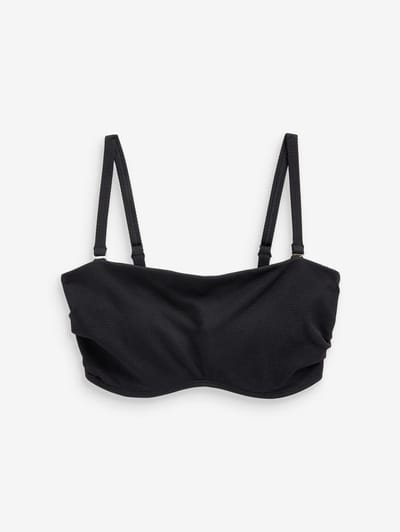 Next - Dames - Minimise bandeau-bikinitop zonder vulling, cup DD+ - Zwart