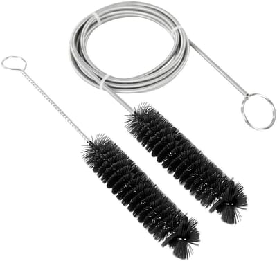 Dailygoods- Afvoerontstopper Flexibel Ontwerp - Slangreiniger - Roestvrij Staal - Duurzame Borstel - Geschikt voor Koelkast/Aquarium - 200 cm Lengte - Reinigingsborstel