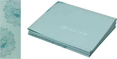 Opvouwbare Yogamat voor Yoga, Pilates en Vloertraining - Draagbare Fitnessmat (68" L x 24" B x 2mm)