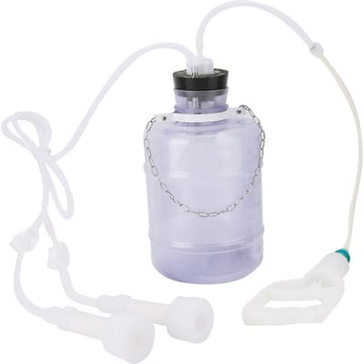 3L Draagbare Huishoudelijke Geitenmelkmachine Handmatige Bediening Schapenmelker Kit (Voor geit) zwart