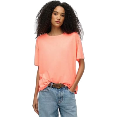 Superdry - Studios T-shirt met verlaagde schouders - Dames - T-shirts