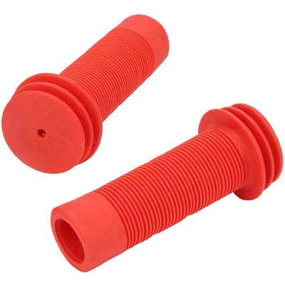 1 Paar Ultralicht Rubber Kinderfiets Anti-Slip Stuur Handvat Greep Cover Accessoire voor Kind red
