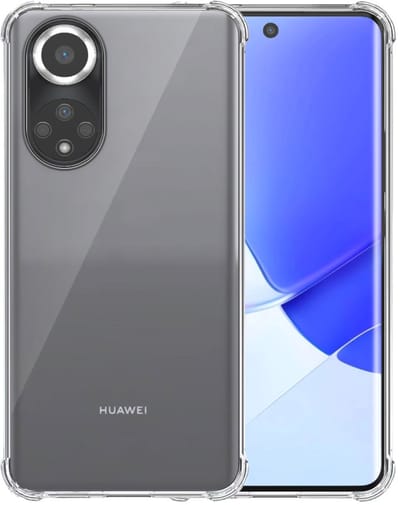 Smartphonica Telefoonhoesje Geschikt voor Huawei Nova 9 Transparant Schokbestendig - Shockproof TPU SIliconen Backcover Case met Stootrand Doorzichtig
