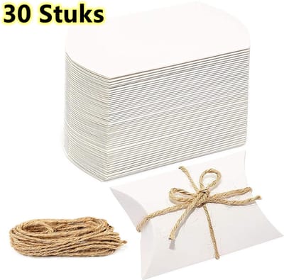 LIXIN Gift Envelop - Wit - 30 Stuks - Kado Zakjes - Uitdeelcadeaus - Cadeauzakjes - Cadeautasje - Papieren zakjes - Inpakzakjes