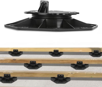 Verstelbare Tegeldragers - Terras Sokkels - Terras Aanleggen - Traploze Hoogte Verstelling - 50 Stuks 18-30 mm - Zwart