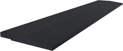 Flow Fitness Oploopprofiel Rubberen Tegel - 100 x 20 x 2 cm - Zwart