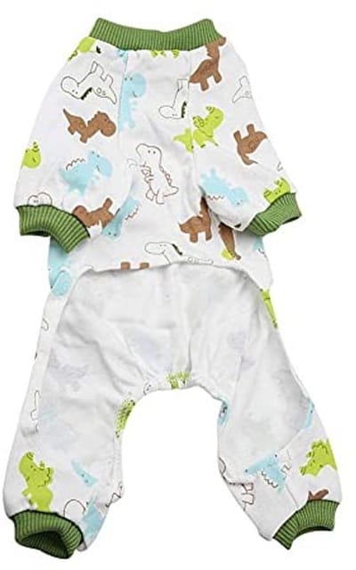 Dailygoody - Hond Puppy Katoen Jumpsuit - Schattige Romper - Zachte Comfort - Maat M - Ademend en Slijtvast - Perfect voor Huisdieren - Geschikt voor