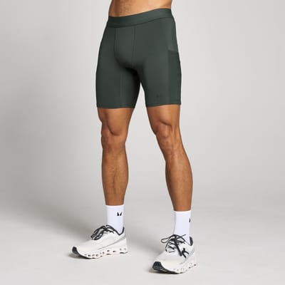 MP Heren Hybrid Pocket Half Tight - Gewassen Zwart - XS