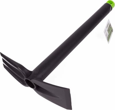 Benson Hand tuinhark - 21 cm - driepuntige tanden - recht blad - grijs/groen