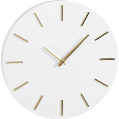 Mica Decorations - Brixen Wandklok - Ø36 cm - Wit
