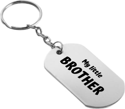 Akyol - mijn kleine broertje sleutelhanger - Broer - familie - cadeau - 54 x 29mm